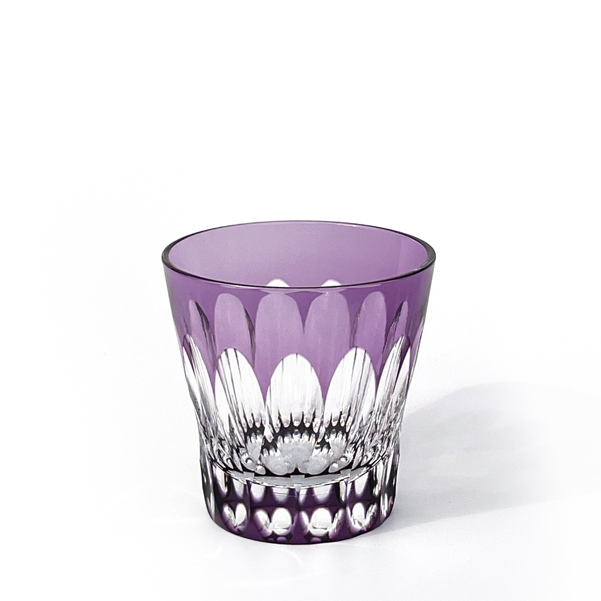 江戸切子 Fleur - 華亀甲 2026 クリスタルグラス 紫 ｜江戸切子グラス