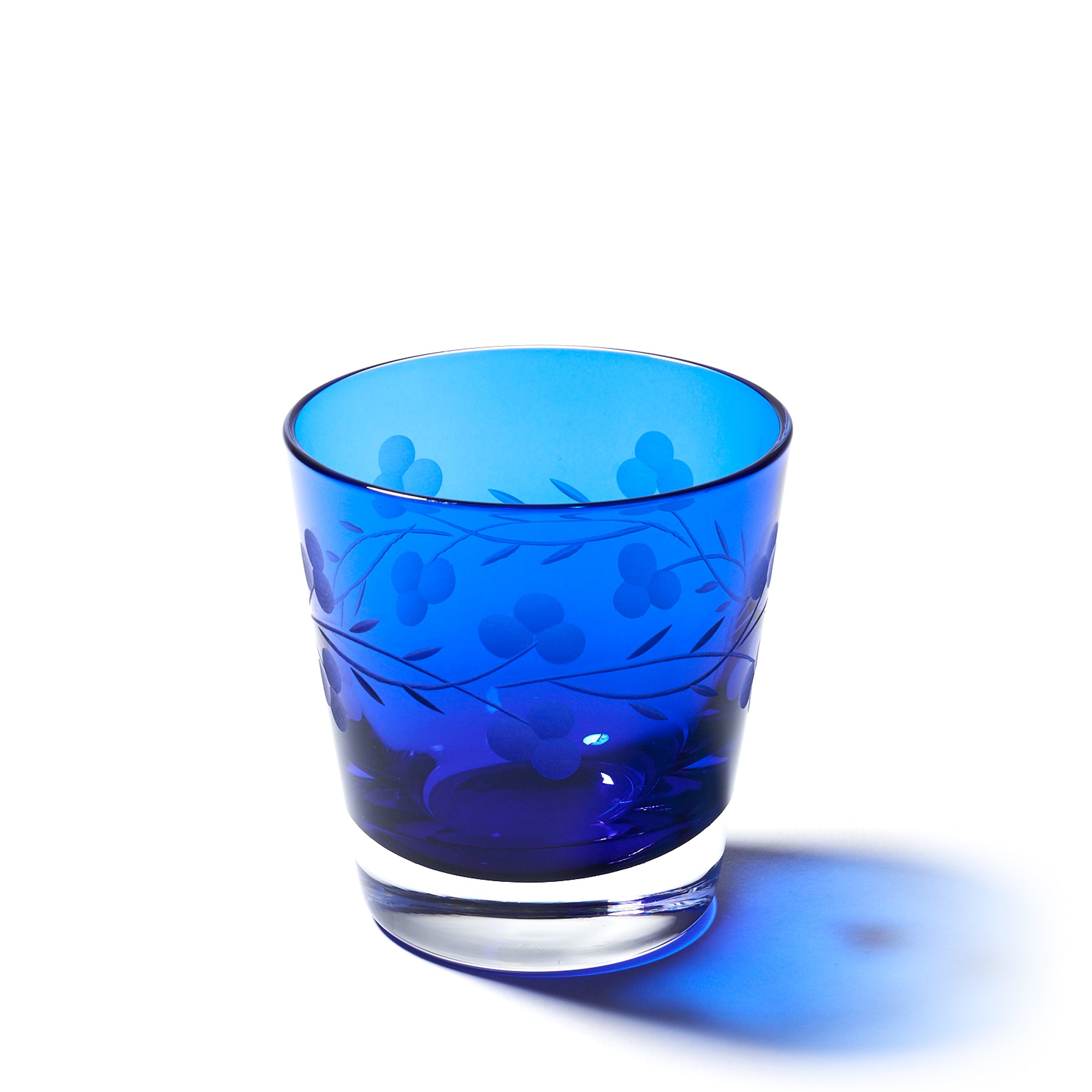 江戸切子 ブライダルベール 天開オールドグラス ルリ【名入れ無料