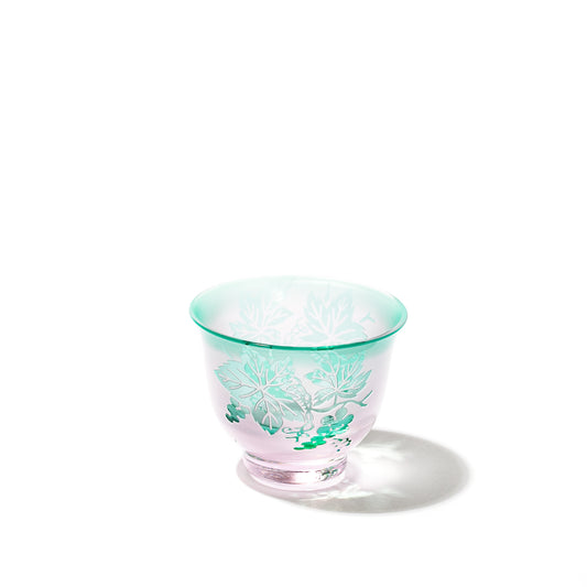 彫刻 夢柄子 ぶどう紋 ぐい呑