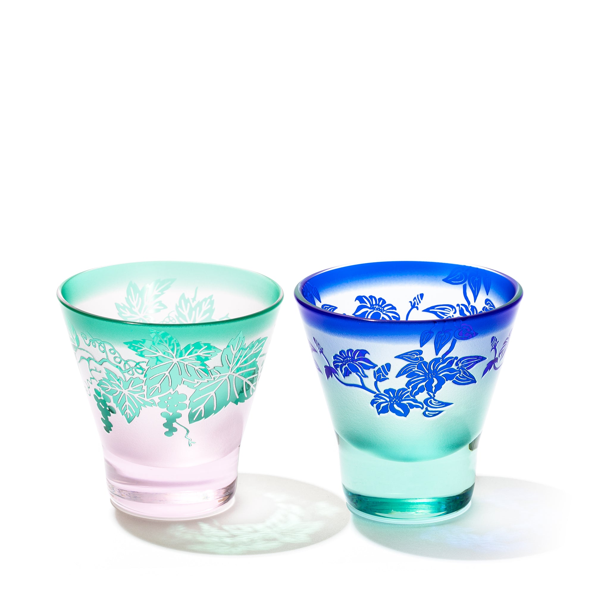 ガラス　コンポート　明治〜大正時代　蔓と葡萄紋様 ガラス コンポート 明治〜大正時代 蔓と葡萄紋様 ガラス コンポート