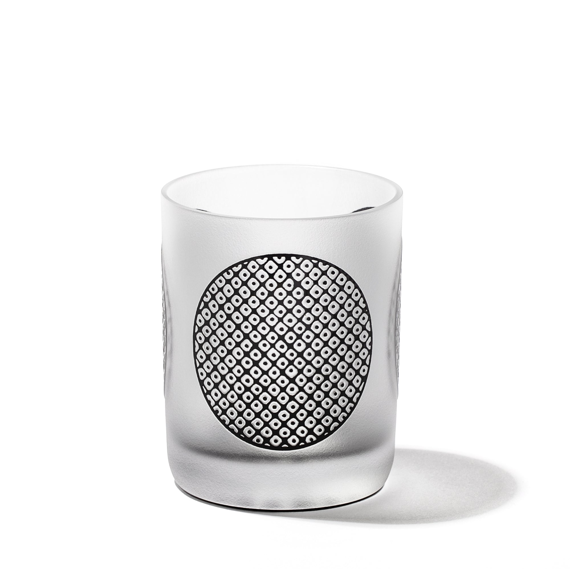 江戸硝子 黒小紋 鹿の子 オールドグラス 黒 ｜江戸切子グラスなら