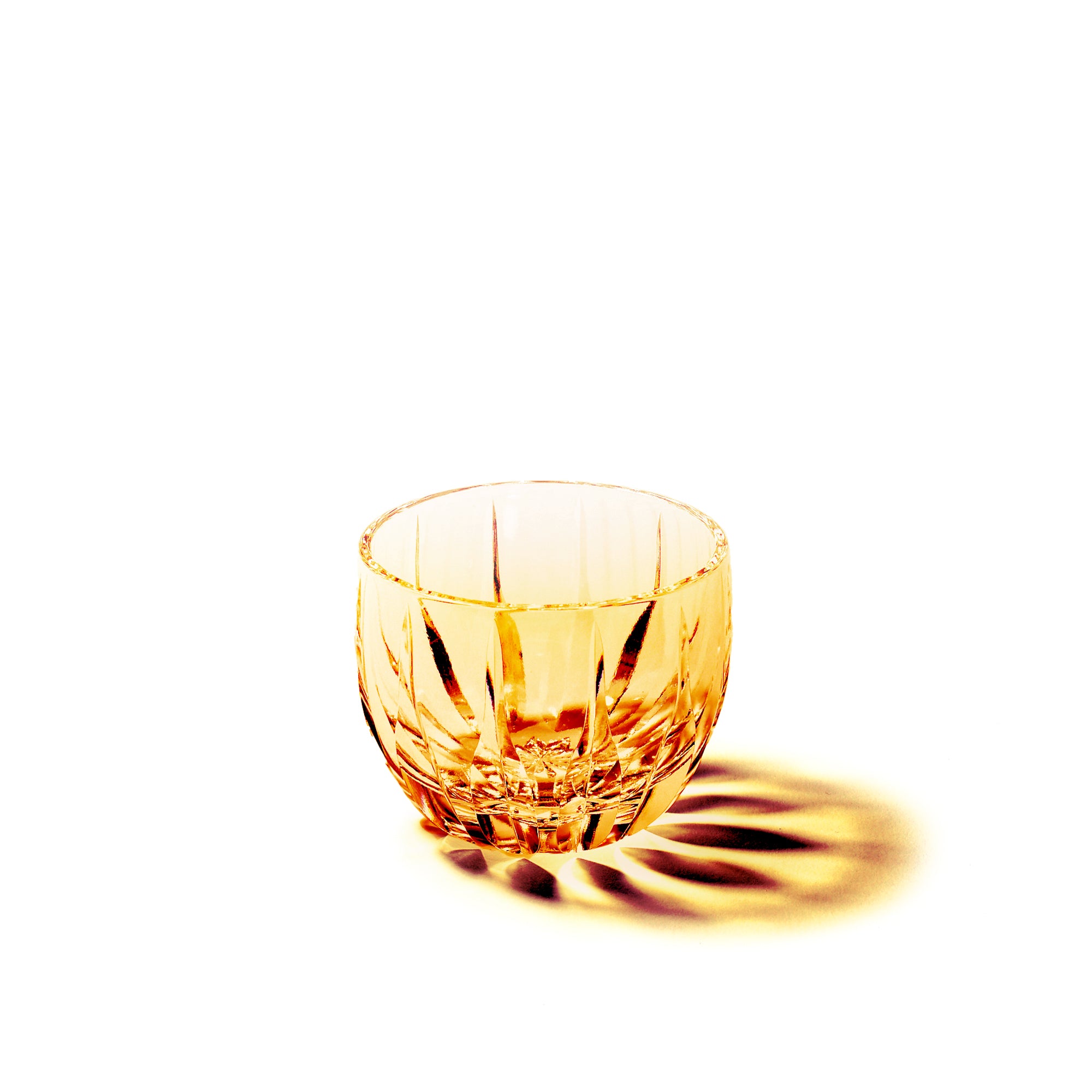 江戸切子 伝統工芸士 木村泰典 作 剣菱 ぐい呑 琥珀 ｜江戸切子グラス