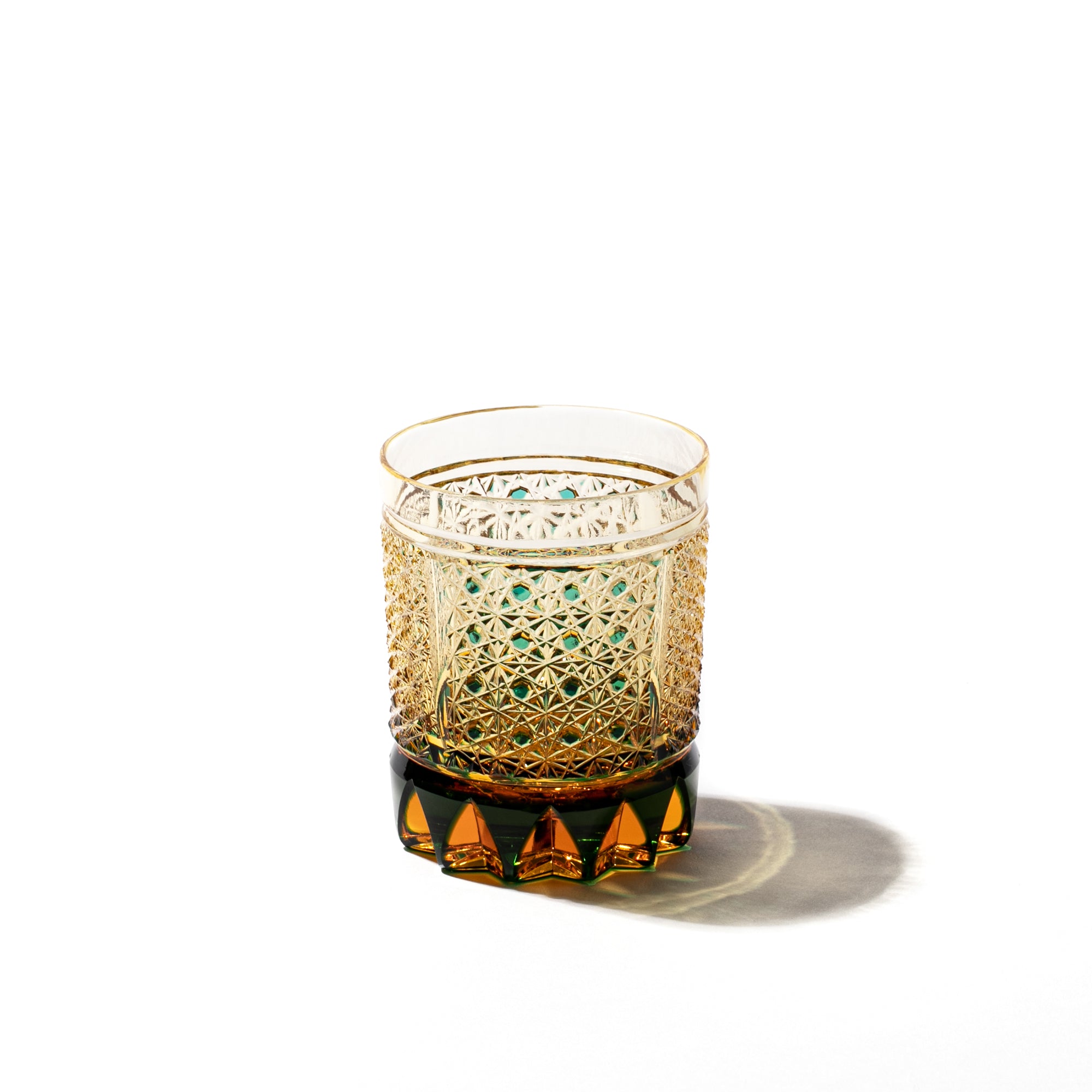 波模様のガラス容器 金色の縁取り 波模様のガラス容器 金色の縁取り 波模様のガラス容器 金色の縁取り