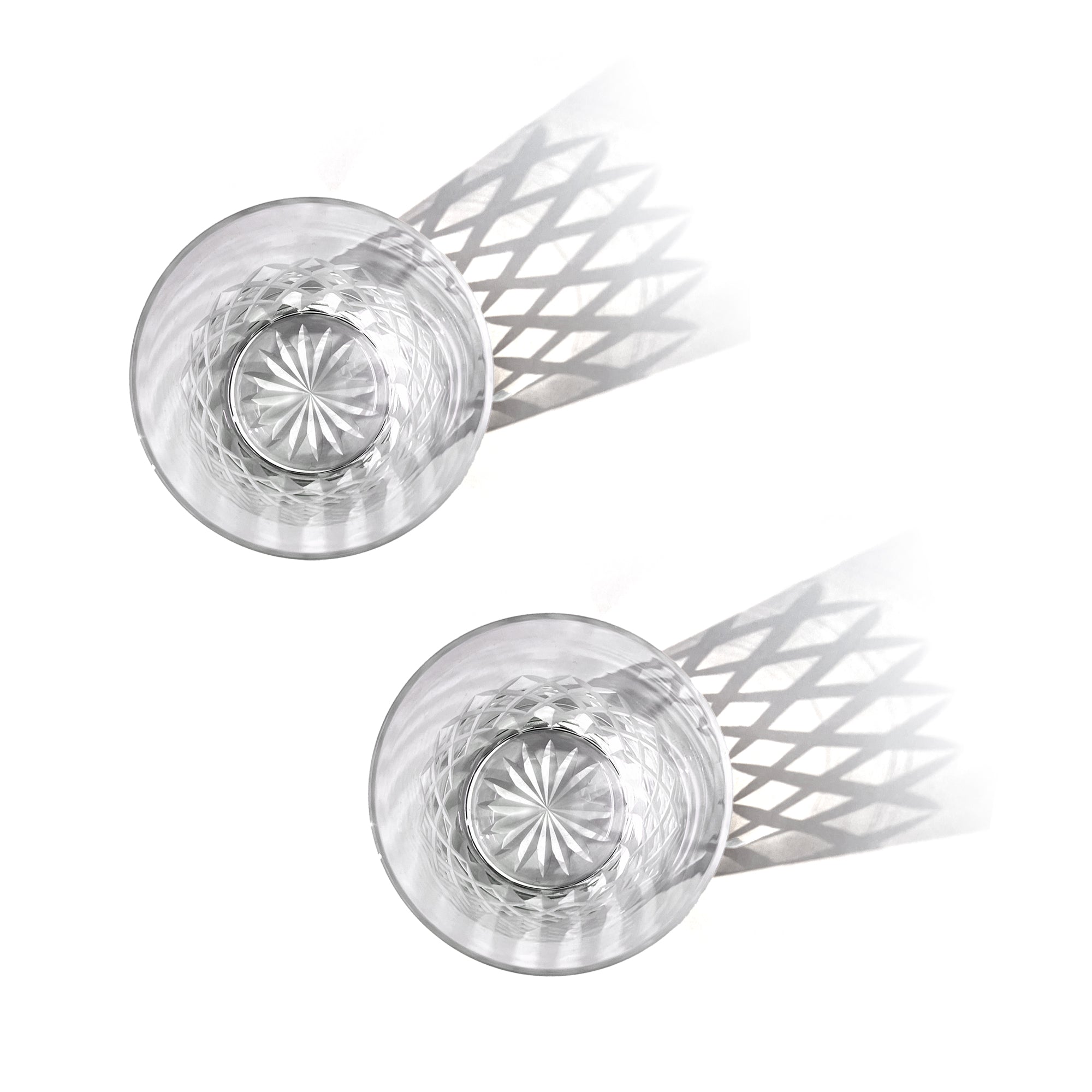 江戸切子　矢来紋　オールドグラスペア　透き【名入れ無料】