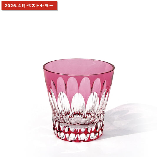 Fleur - 華亀甲　2026　クリスタルグラス　金赤