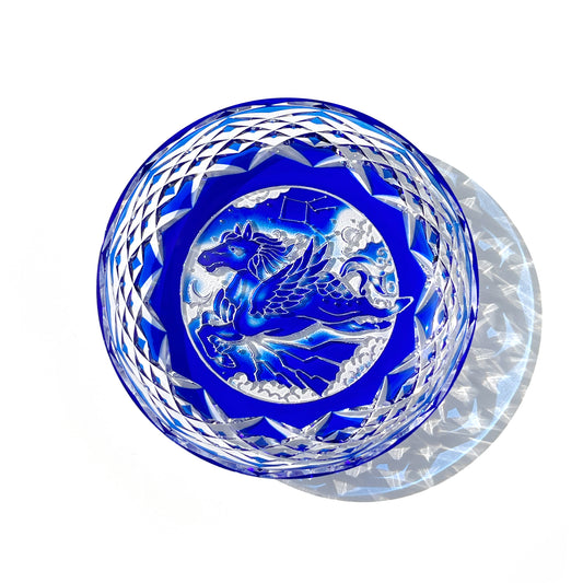 江戸切子　2026年イヤーズプレート　「天馬」