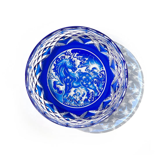 江戸切子　2026年イヤーズプレート　「龍馬」