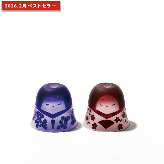 彫刻　夢柄子　ひな盃　ぐい呑ペア