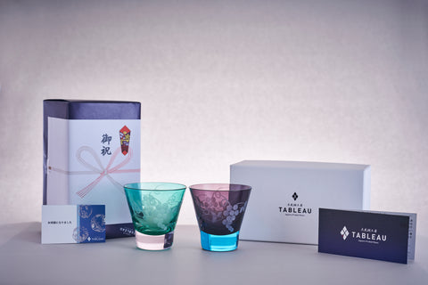 新品未使用綾鷹／江戸切子ペアグラス／矢来紋【キャンペーン当選品】 新品未使用綾鷹／江戸切子ペアグラス／矢来紋【キャンペーン当選品】