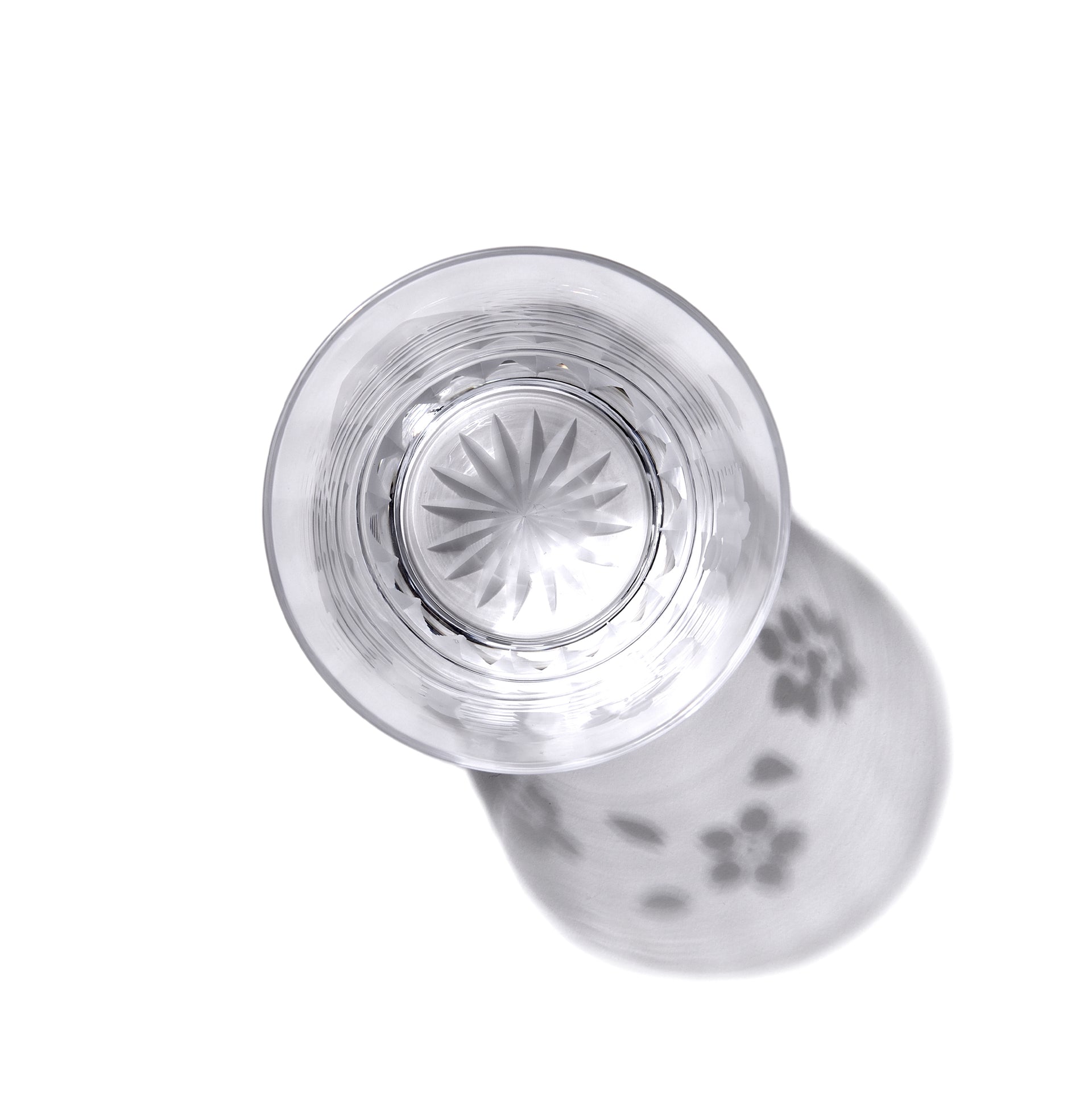 江戸切子　富士山に桜　オールドグラス　透き【名入れ無料】